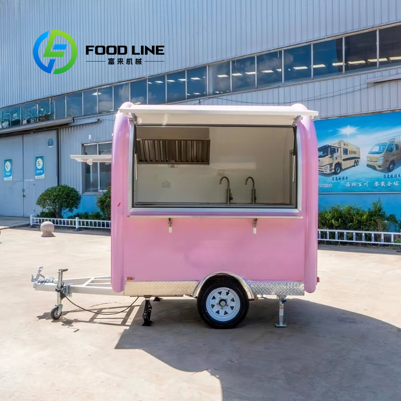 Street Food Snacks - Food Truck Rosa Vintage Personalizzato con
