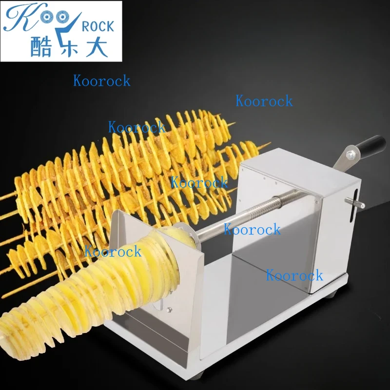 Street Food Snacks - Tagliapatatine a Spirale Manuale Professionale in