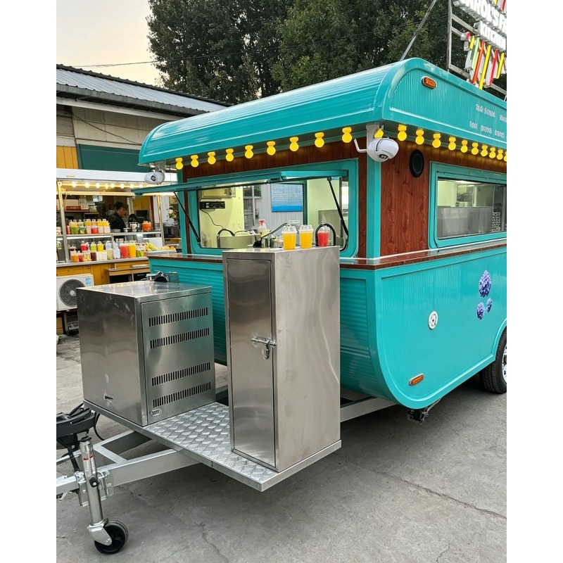 Street Food Snacks - Carrello Mobile Multifunzionale per Catering, Snack,