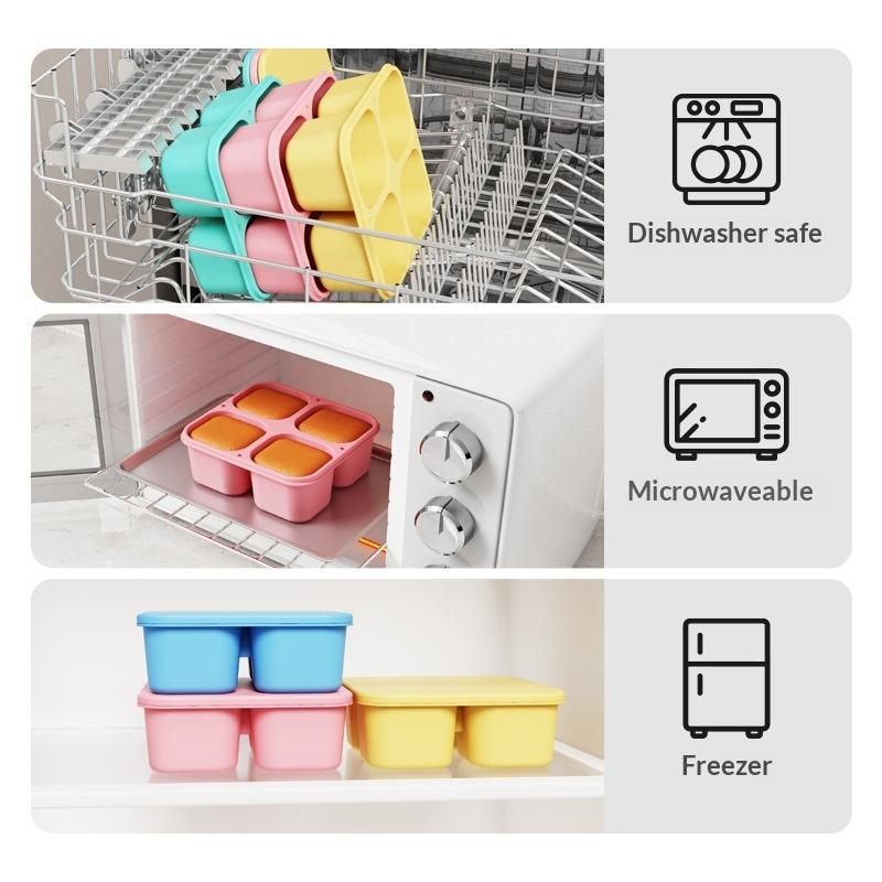 Food Snacks For School - Contenitore per snack in silicone alimentare