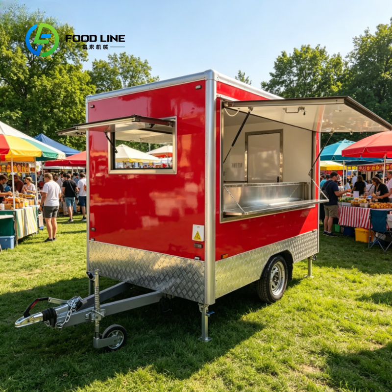 Street Food Snacks - Food Truck Personalizzato Completamente Attrezzato, Carretto