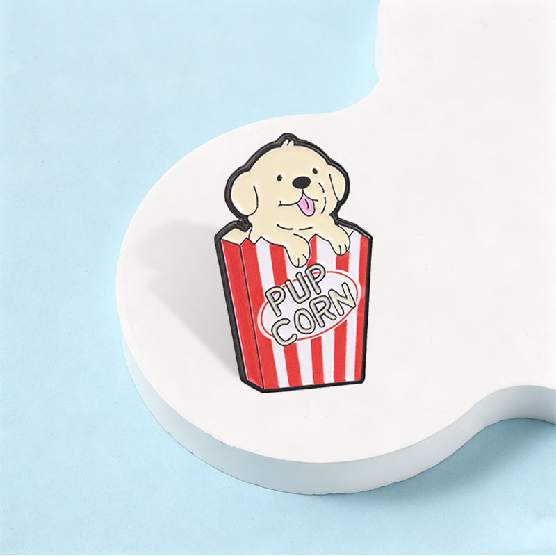 Spilla in smalto a tema popcor - Zinc Food Snacks recensione e prezzo