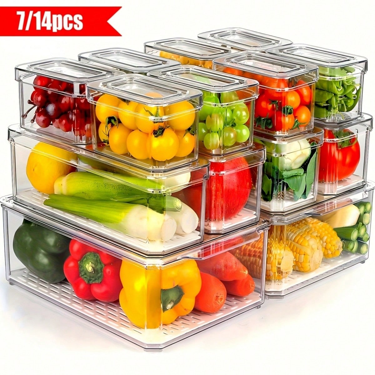 Set di 7/14 Contenitori Impila - Food Snacks Gifts recensione e prezzo