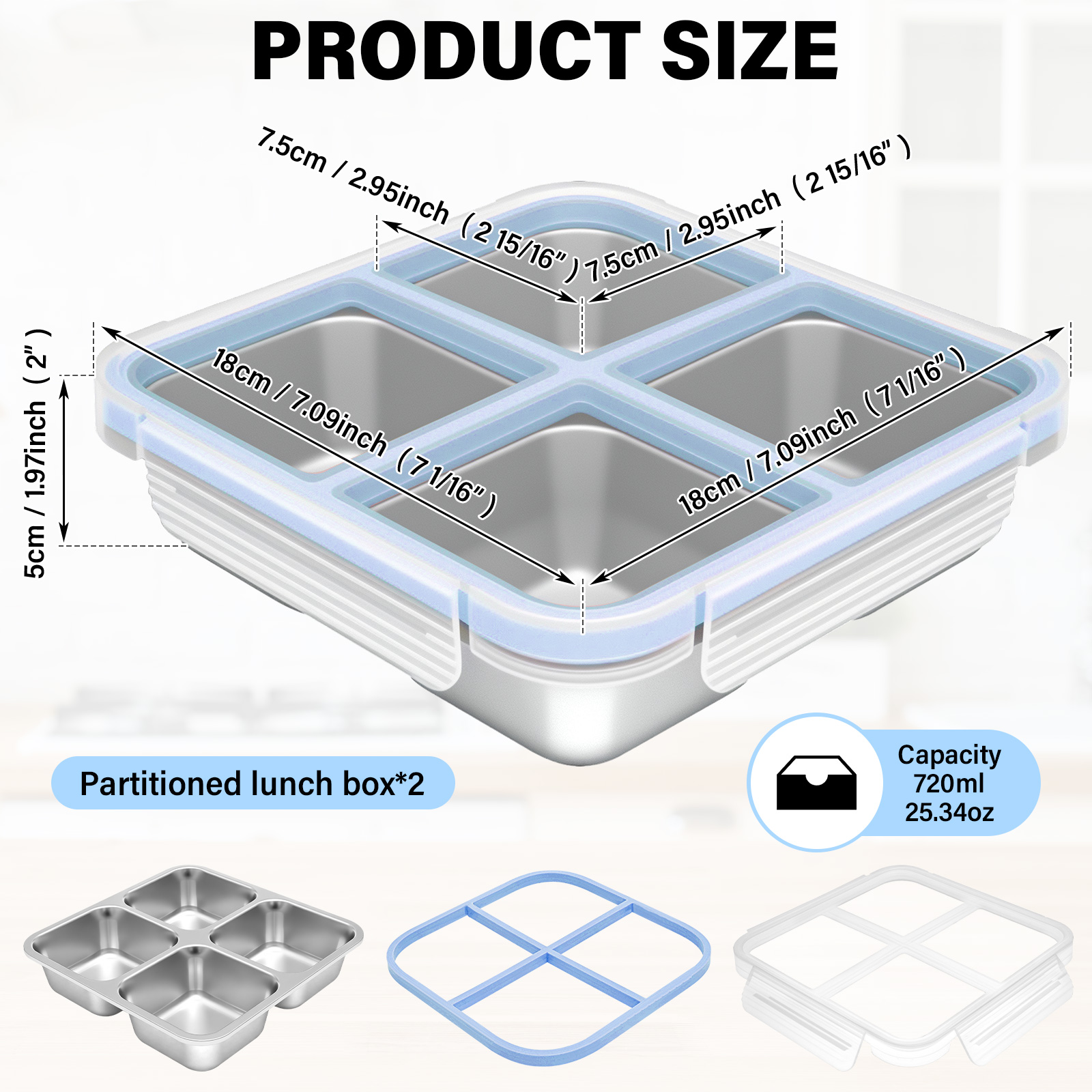 Set di 2 Contenitori per Snack - Food Prep Snacks recensione e prezzo