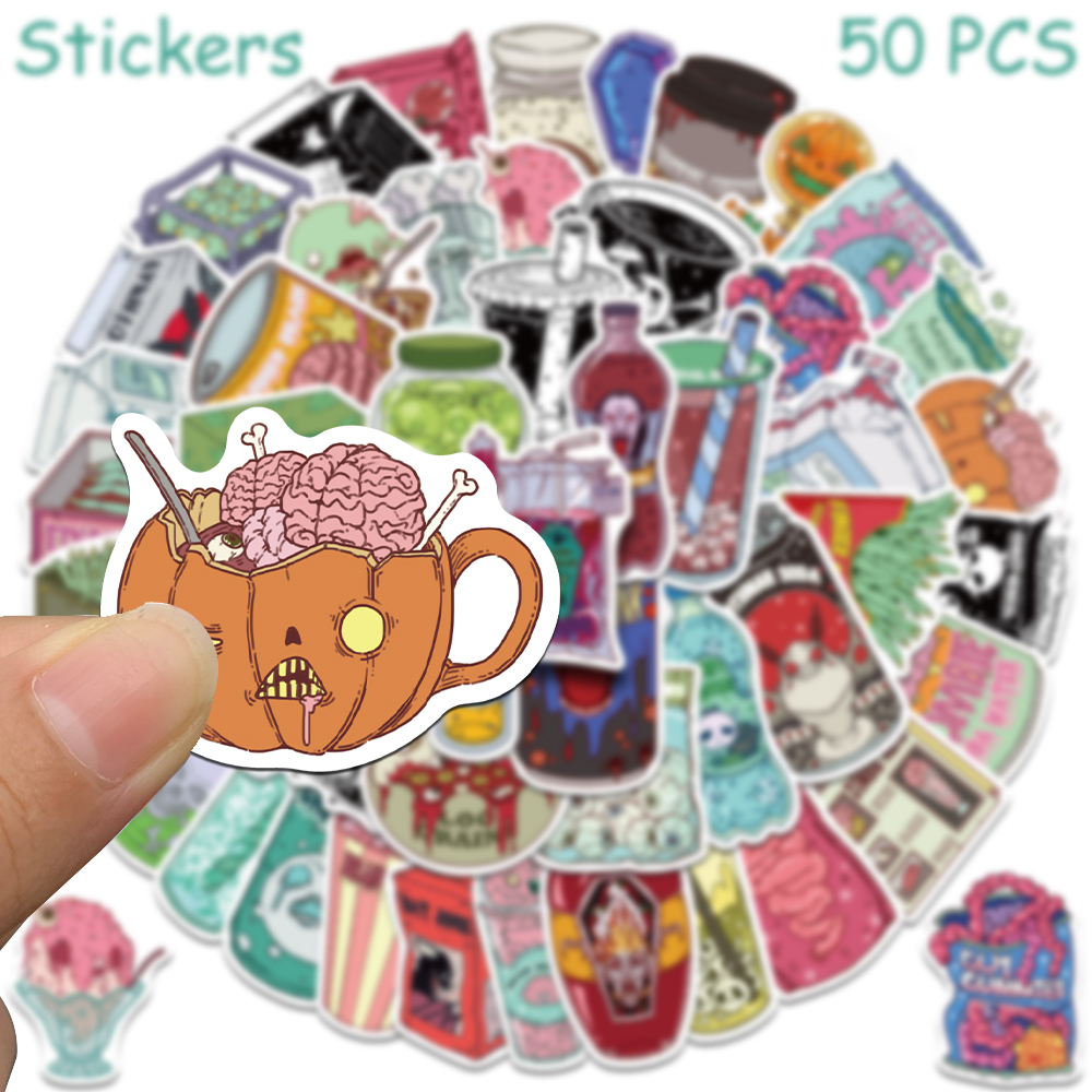 50 pezzi di adesivi per alimen - Zombie Snacks recensione e prezzo