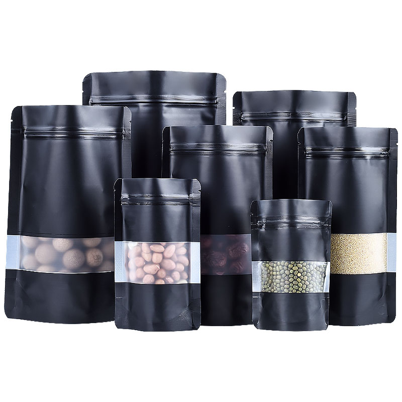 100 pezzi stand-up nero opaco  - Food Snacks For School recensione e prezzo