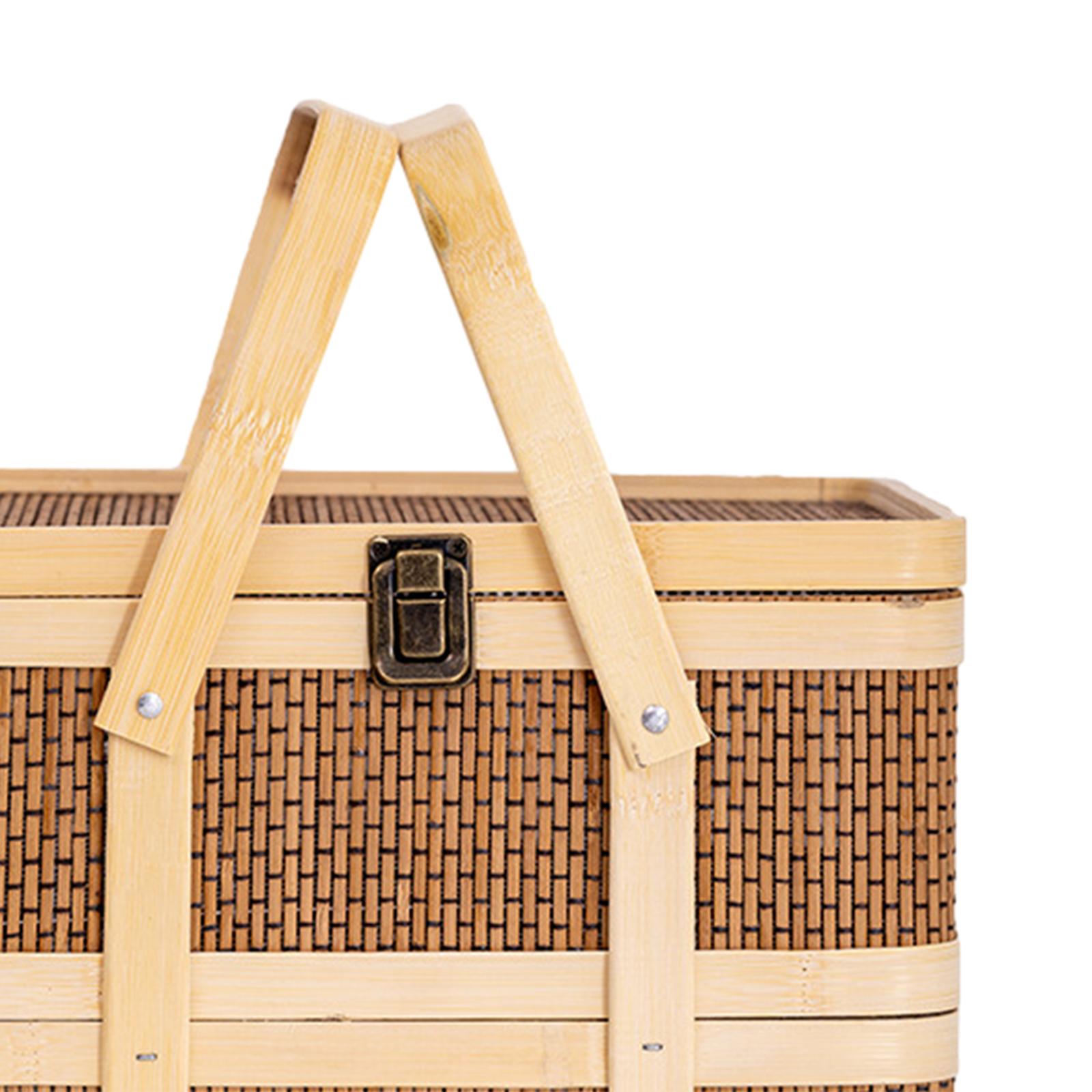 Cesto da Picnic Intrecciato, C - Food Snacks Hamper recensione e prezzo