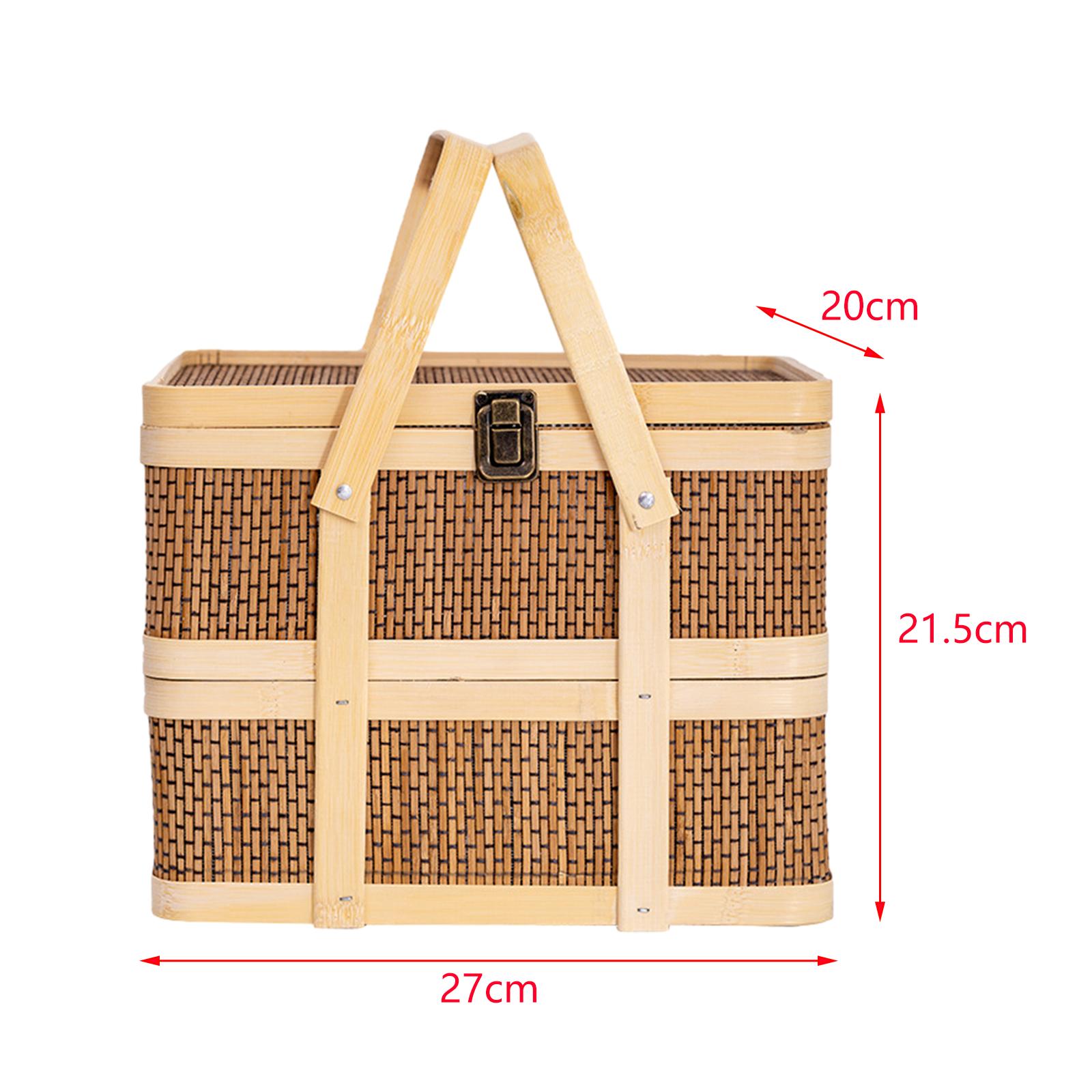 Cesto da Picnic Intrecciato, C - Food Snacks Hamper recensione e prezzo