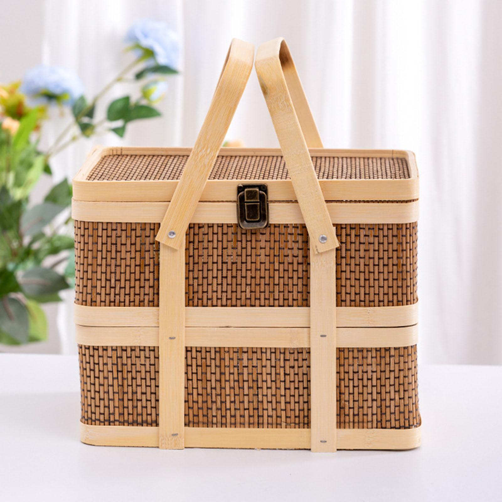 Cesto da Picnic Intrecciato, C - Food Snacks Hamper recensione e prezzo