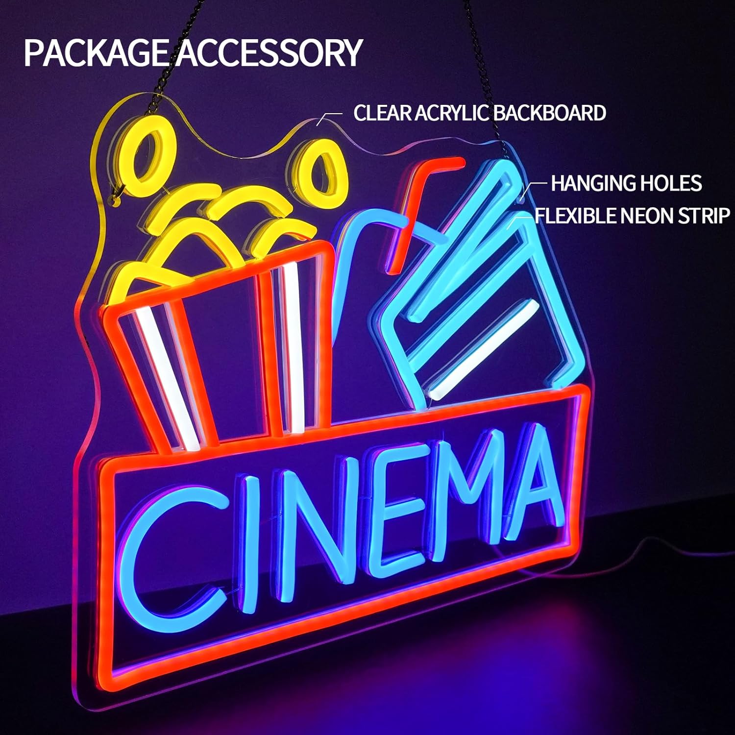 Insegna al Neon a LED Dimmerab - Snacks Food Video recensione e prezzo