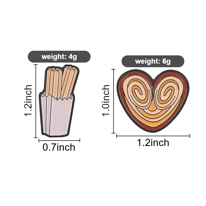 Spilla smaltata a forma di chu - Zinc Food Snacks recensione e prezzo